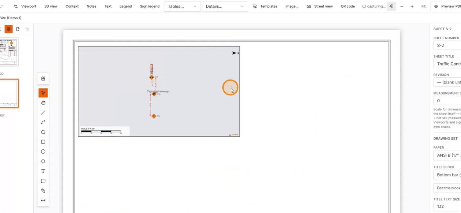 Sheet S-2 capturing its basemap