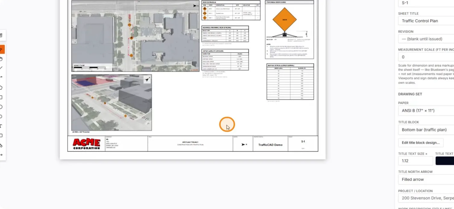 The complete S-1 sheet: plan, 3D view, four tables, detail, title block
